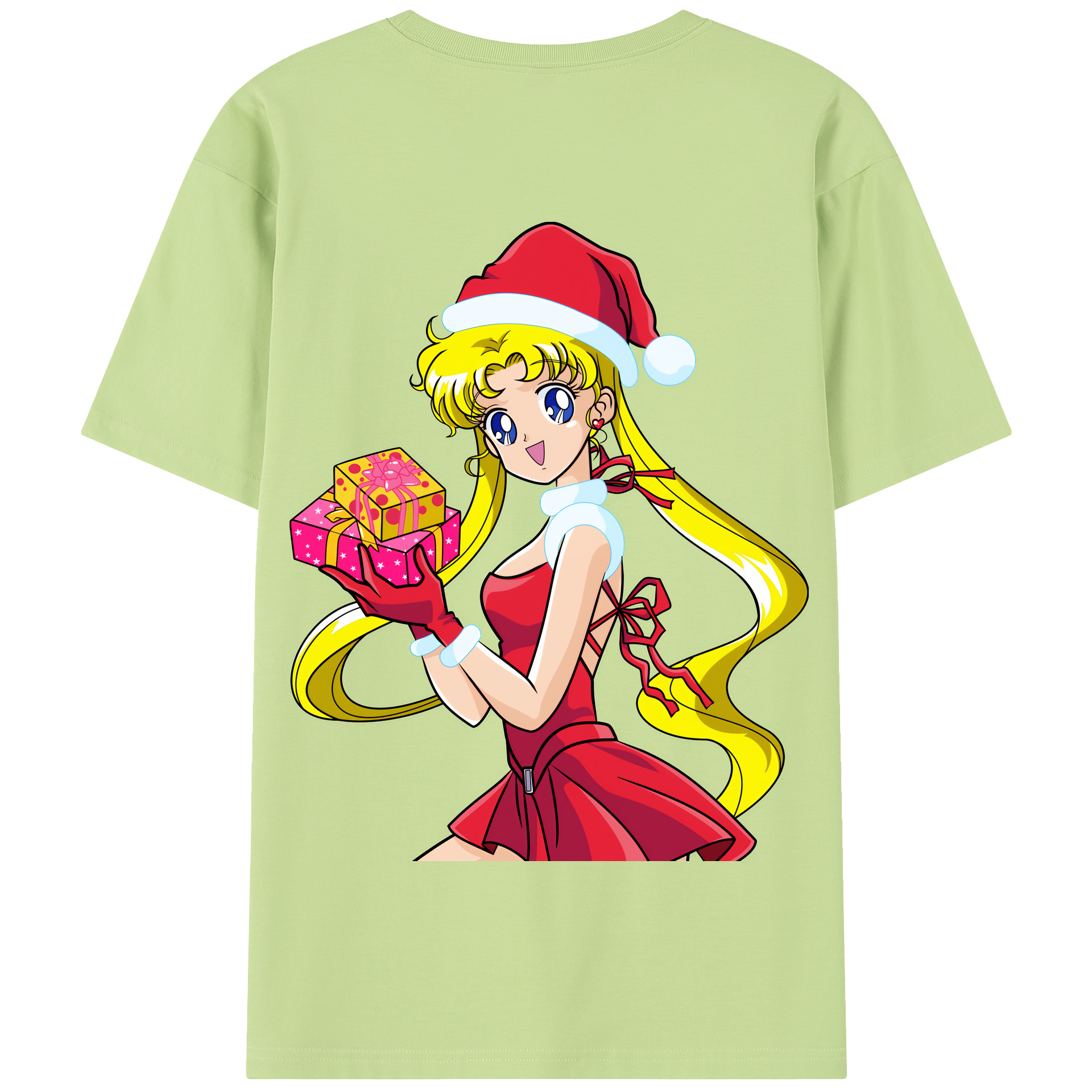 （画像用） 美少女戦士セーラームーン 月野 うさぎ つきの うさぎ Sailor Moon Tsukino Usagi 綿100％半袖Tシャツ（背面プリント）